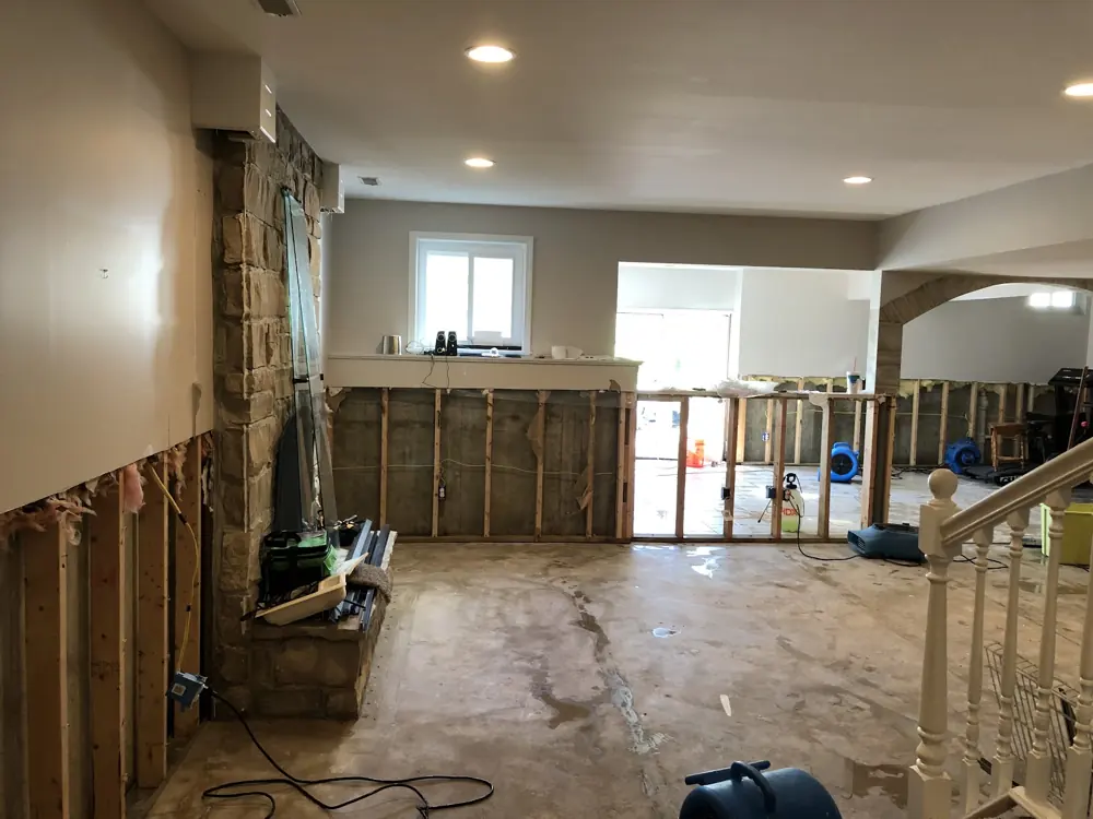 Restoration equipment on a Rancho Cucamonga job